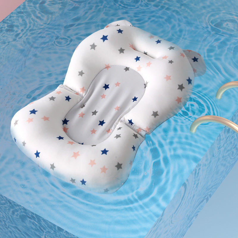 Baby Bath Seat Support Mat with foldable anti-slip cushion