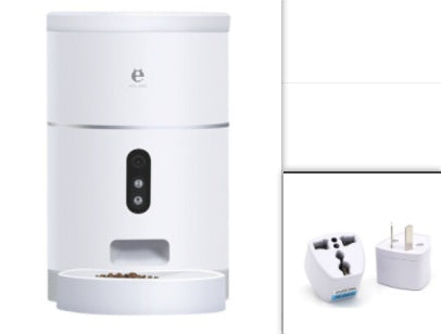 Distributeur de nourriture automatique pour chien et chat avec caméra grand angle, contrôle par application, accessoires pour animaux