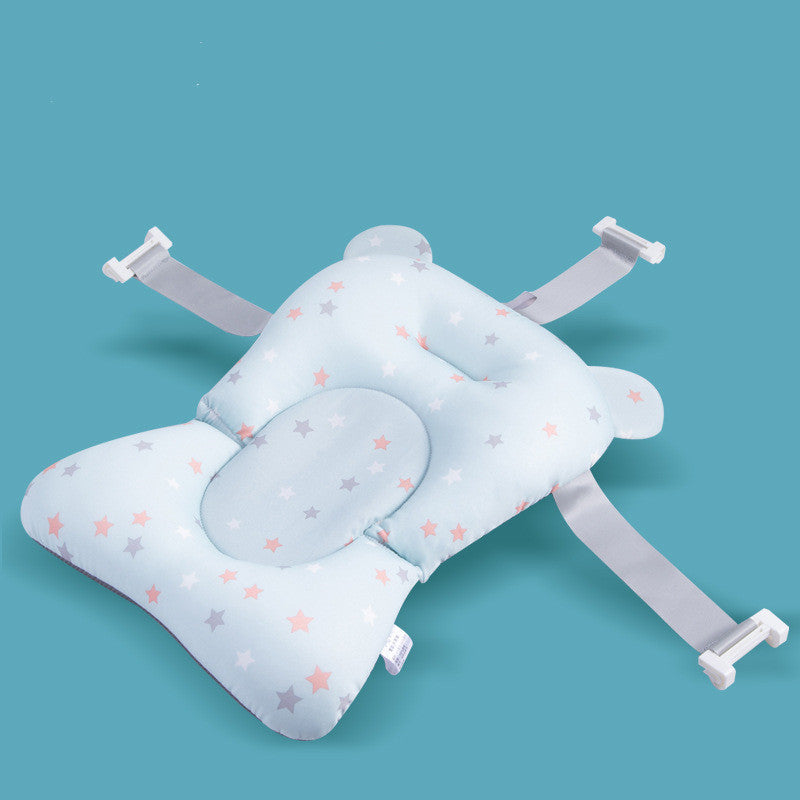 Baby Bath Seat Support Mat with foldable anti-slip cushion