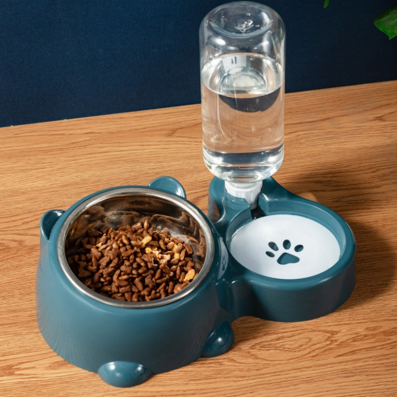 Ensemble gamelles pour chat – Gamelle inclinée à 16 degrés pour chien avec distributeur d'eau, gamelle amovible pour animaux de compagnie, gamelle pour boire et manger pour chien, gamelle amovible pour chats et chiens