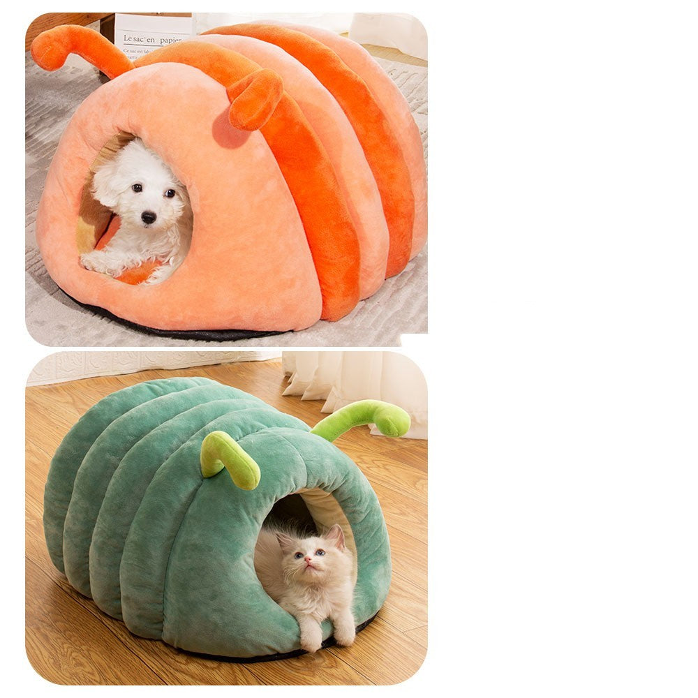 Panier en peluche chaud pour animal de compagnie en hiver