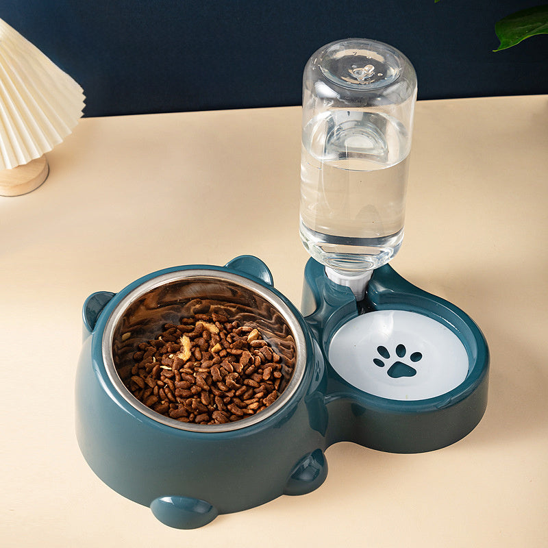 Ensemble gamelles pour chat – Gamelle inclinée à 16 degrés pour chien avec distributeur d'eau, gamelle amovible pour animaux de compagnie, gamelle pour boire et manger pour chien, gamelle amovible pour chats et chiens