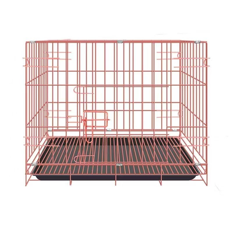 Cage pour petit chien, niche pour chiot, cage pour chat avec bac à litière séparé, taille moyenne