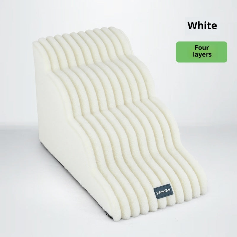 Escalier pour animaux en mousse, déhoussable, lavable et antidérapant