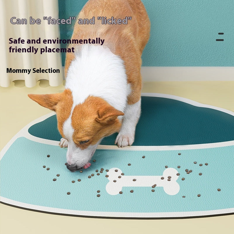 Tapis d'alimentation pour animaux en silicone, antidérapant, imperméable et anti-éclaboussures