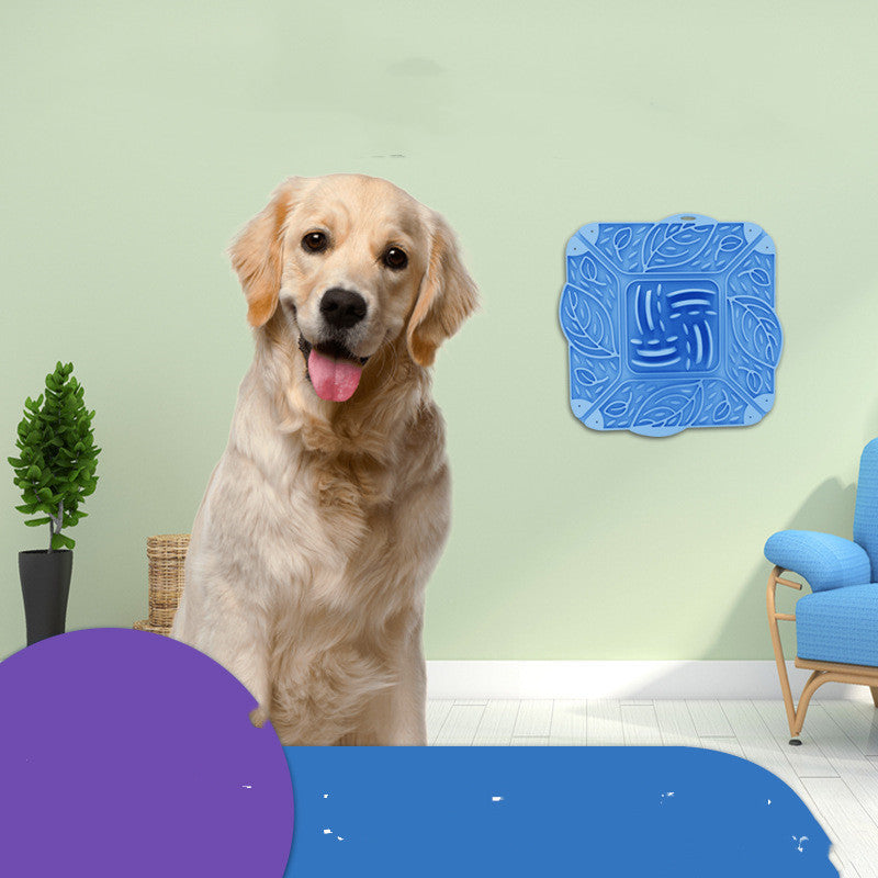 Gamelle pliable en silicone pour animaux de compagnie, mangeoire lente multifonctionnelle