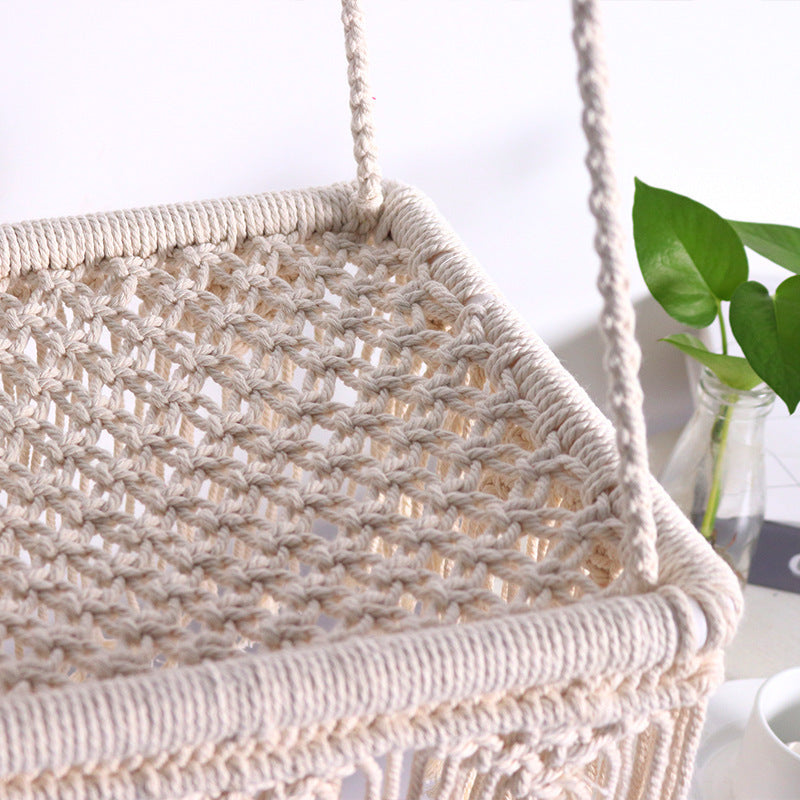 Balancelle pour chat en macramé, lit suspendu pour animal de compagnie en corde de coton