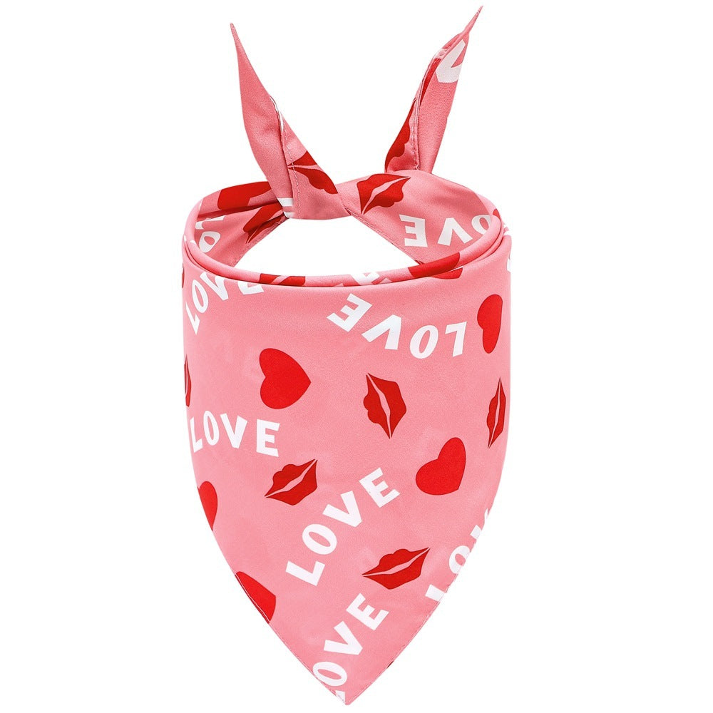 Foulard pour chien spécial Saint-Valentin
