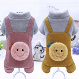 Small Dog Teddy Bichon Pomeranian Chihuahua Plush Cotton Coat