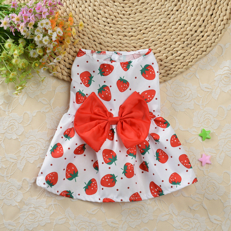 Robe de princesse à fleurs pour chien adorable