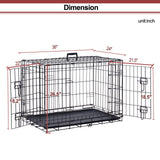 Encrypted Folding Dog Crate Large Cage Corgi And Shiba Inu Pet Cage