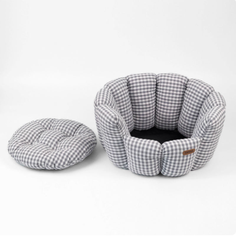 Lit pour animaux de compagnie en plaid pour toutes les saisons