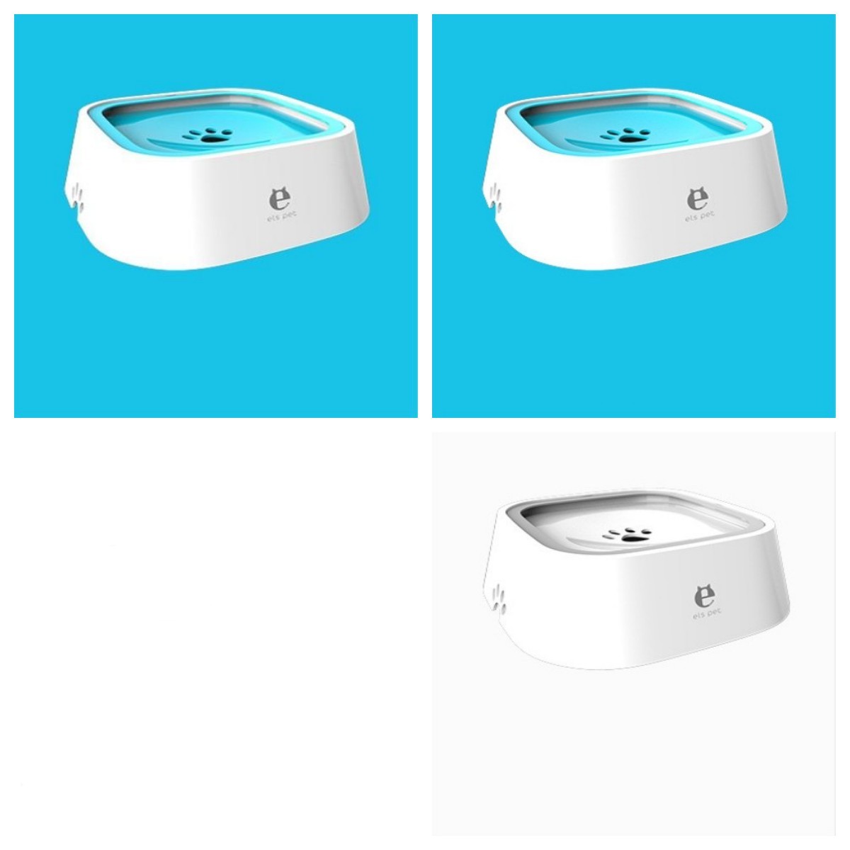 Bol à eau flottant pour chat et chien de 1,5 L, gamelle anti-éclaboussures, abreuvoir lent, fontaine pour animaux de compagnie en ABS et PP, fournitures pour chiens