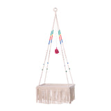 Lace Cat Bed Swing Tapestry Pet Bed Cotton Rope Swing Chair