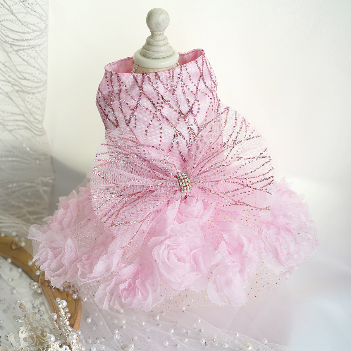 Jupe pour animal de compagnie, vêtements pour chien, robe de mariée