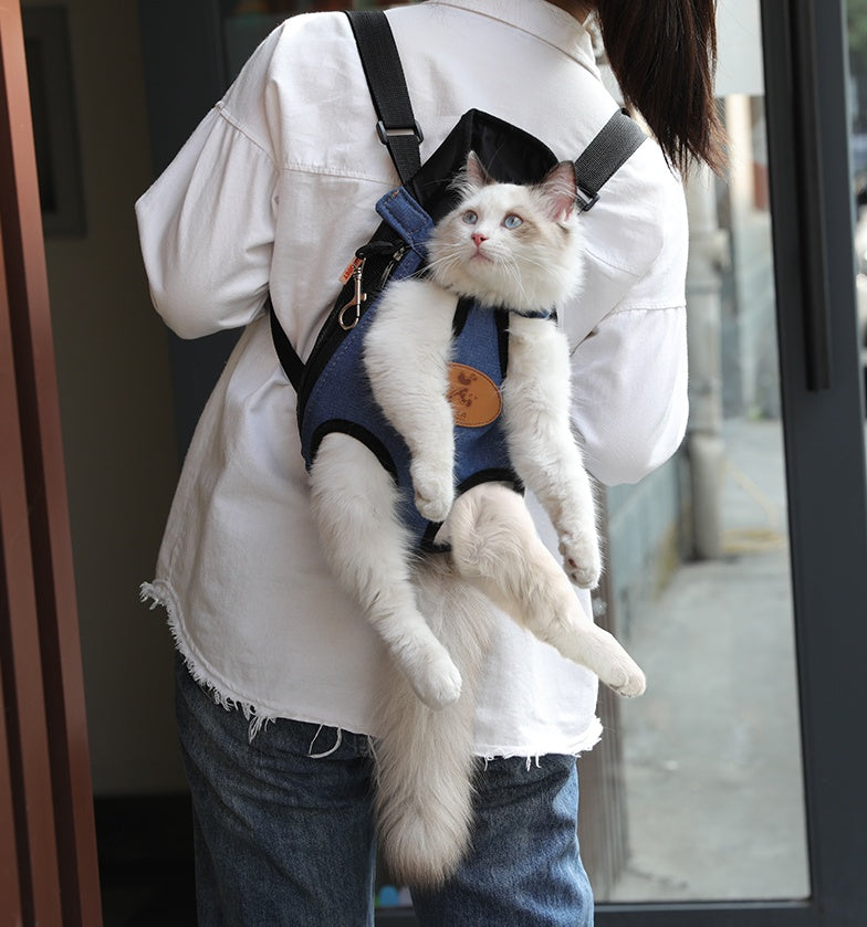 Sac à dos de transport pour chat pour les sorties printanières