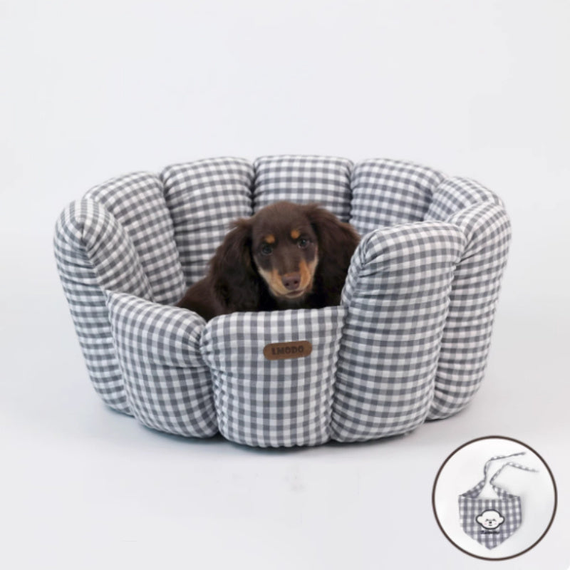 Lit pour animaux de compagnie en plaid pour toutes les saisons