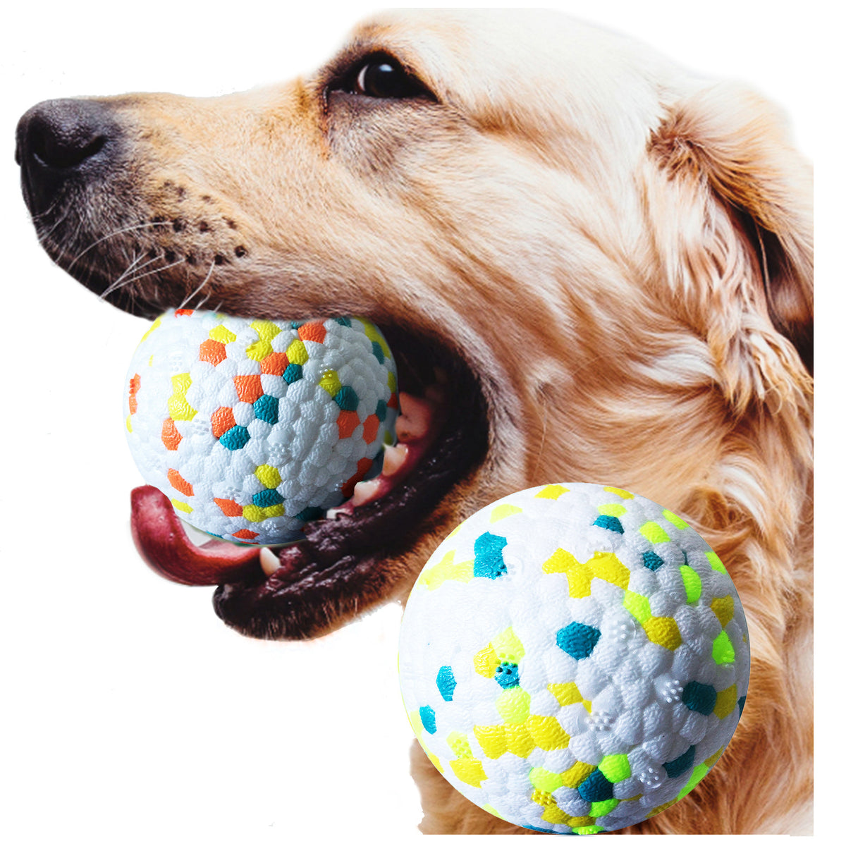 Balle de jouet pour chien, molaires, entraînement interactif, balle de jeu pour animaux de compagnie, jouets de nettoyage de dents, jouets pour chiens résistants aux morsures