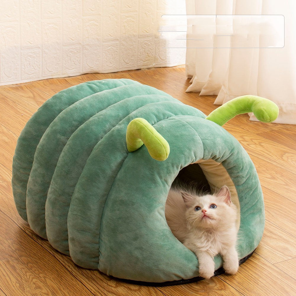 Panier en peluche chaud pour animal de compagnie en hiver