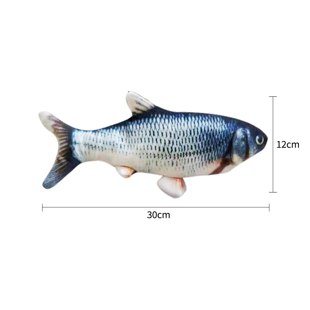 Version sans herbe à chat - Jouet électrique de simulation de poisson sauteur