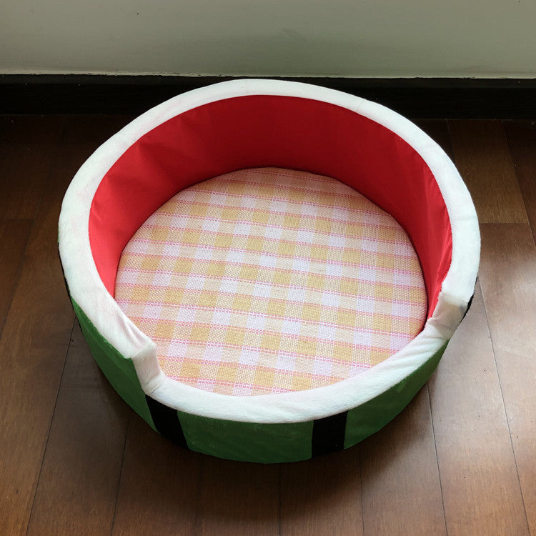 Panier pastèque pour petit chien toutes saisons