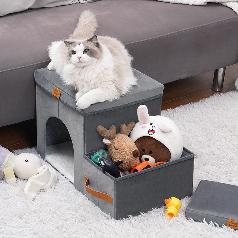 Escalier pliable de rangement pour animaux de compagnie