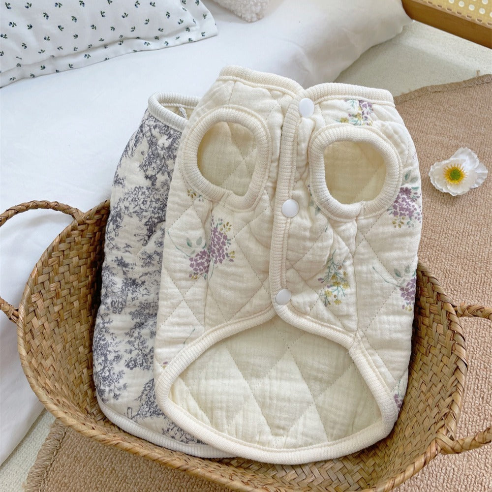 Vêtements pour animaux, vêtements rembourrés en coton, vêtements d'intérieur