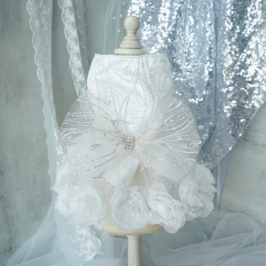 Jupe pour animal de compagnie, vêtements pour chien, robe de mariée