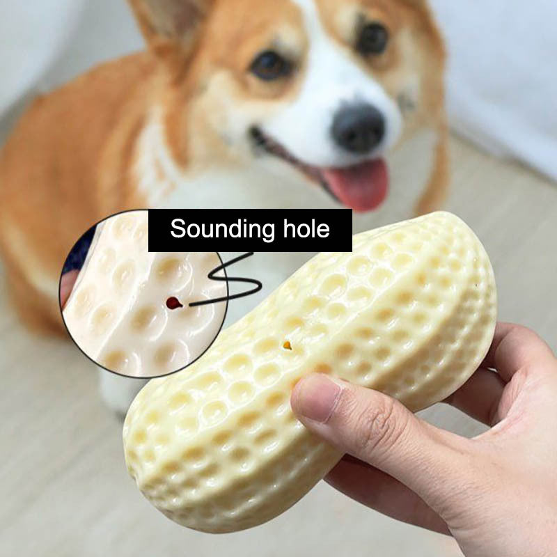 Jouet couineur amusant pour chiens de petite et moyenne taille, jouet à mâcher en caoutchouc résistant aux morsures pour chiots et chats, nettoie les dents