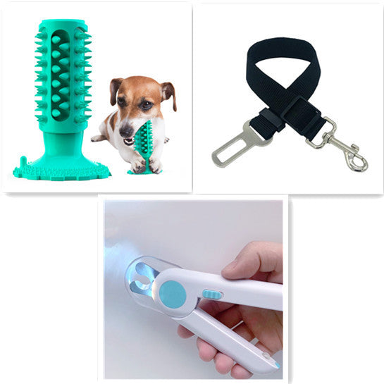 Brosse à Dents pour Chien Nettoyage des Dents Ventouse Bâtonnet Molaire Jouet à Mâcher pour Chien