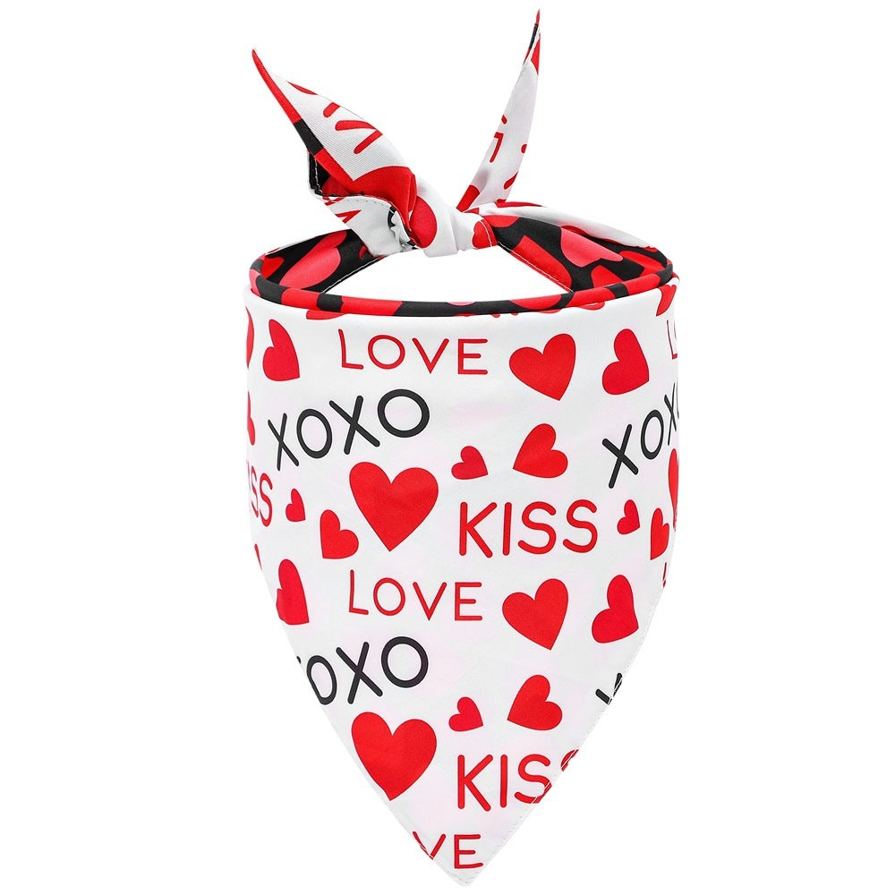 Foulard pour chien spécial Saint-Valentin