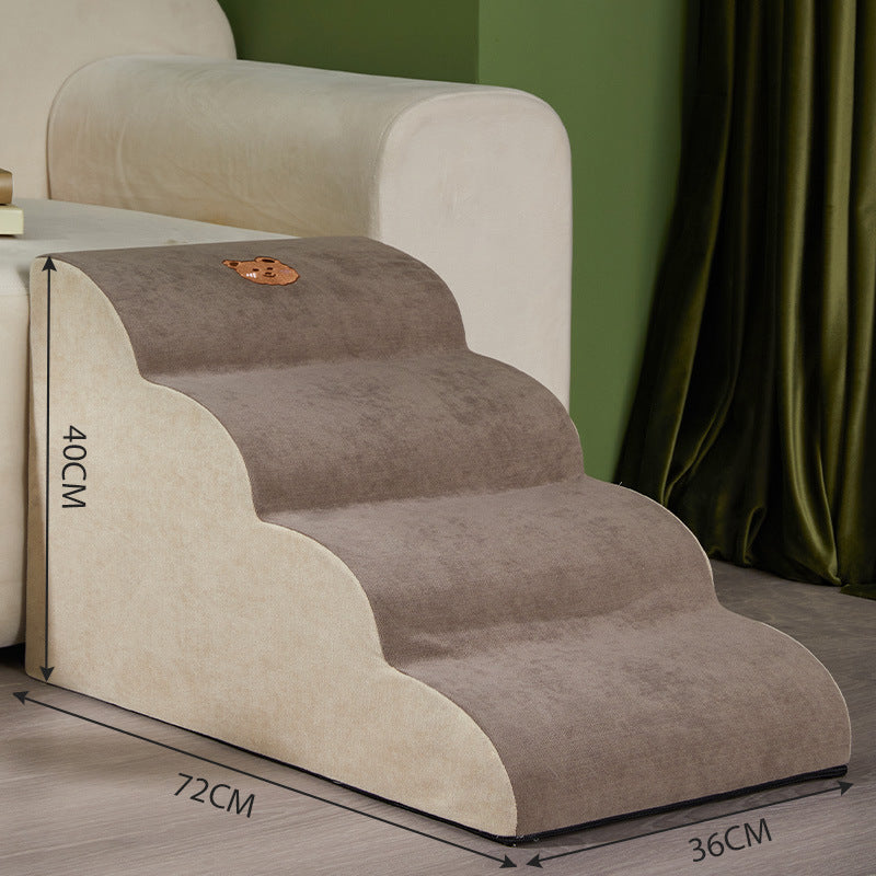 Rampe d'escalier antidérapante pour chien