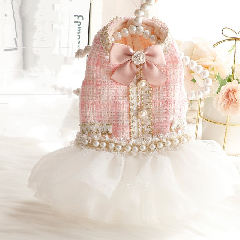 Robe en dentelle pour petits chiens