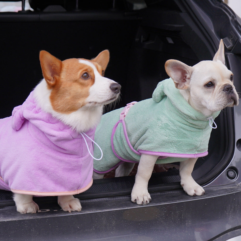 Peignoir pour animaux de compagnie, serviette de bain pour chien super absorbante, serviette de nettoyage de douche, serviette de bain séchante en microfibre pour chiens, serviette à séchage rapide, produits pour animaux de compagnie.