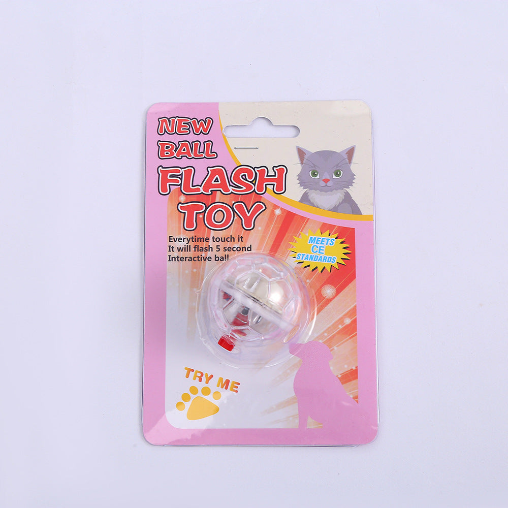 Chat Chien Jouet Balle Nouvelle Mode Lumineux Transparent en Plastique Balle Jouet Interactif pour Animaux Drôle Entraînement Chat GlowBalls Jouets Produits pour Animaux de Compagnie