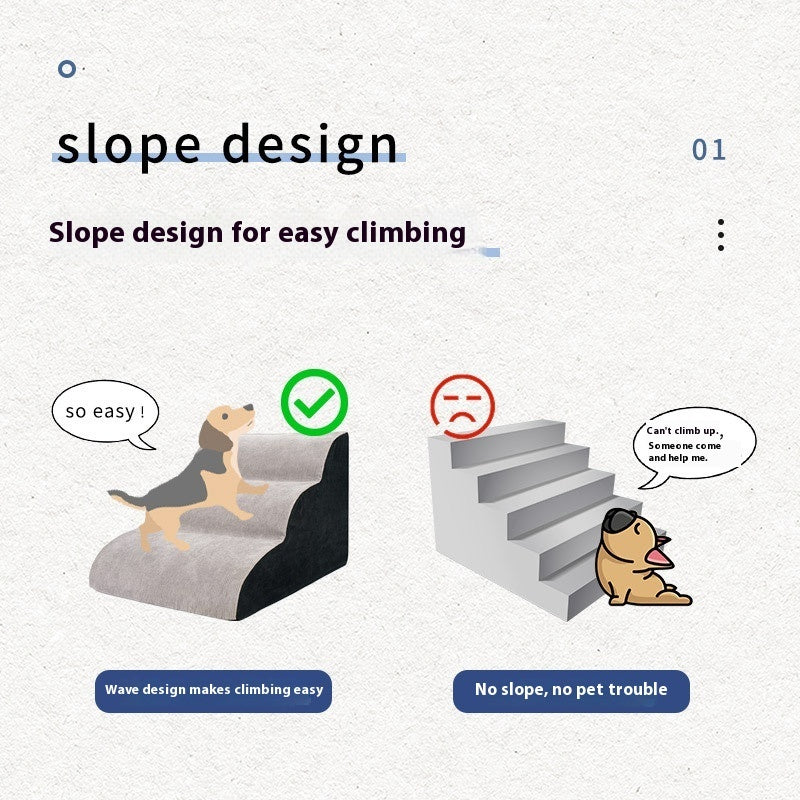 Escalier pour petit chien, escalier pour animal de compagnie en forme de vague