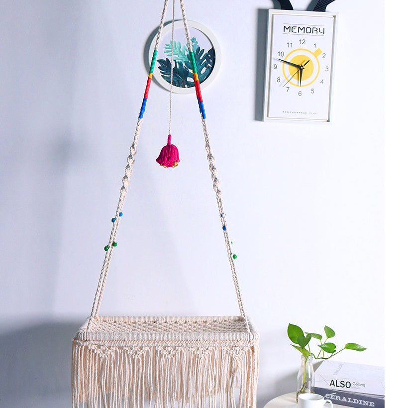 Balancelle pour chat en macramé, lit suspendu pour animal de compagnie en corde de coton