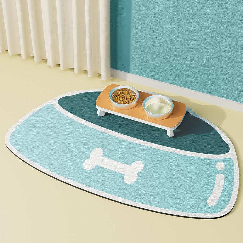 Tapis d'alimentation pour animaux en silicone, antidérapant, imperméable et anti-éclaboussures