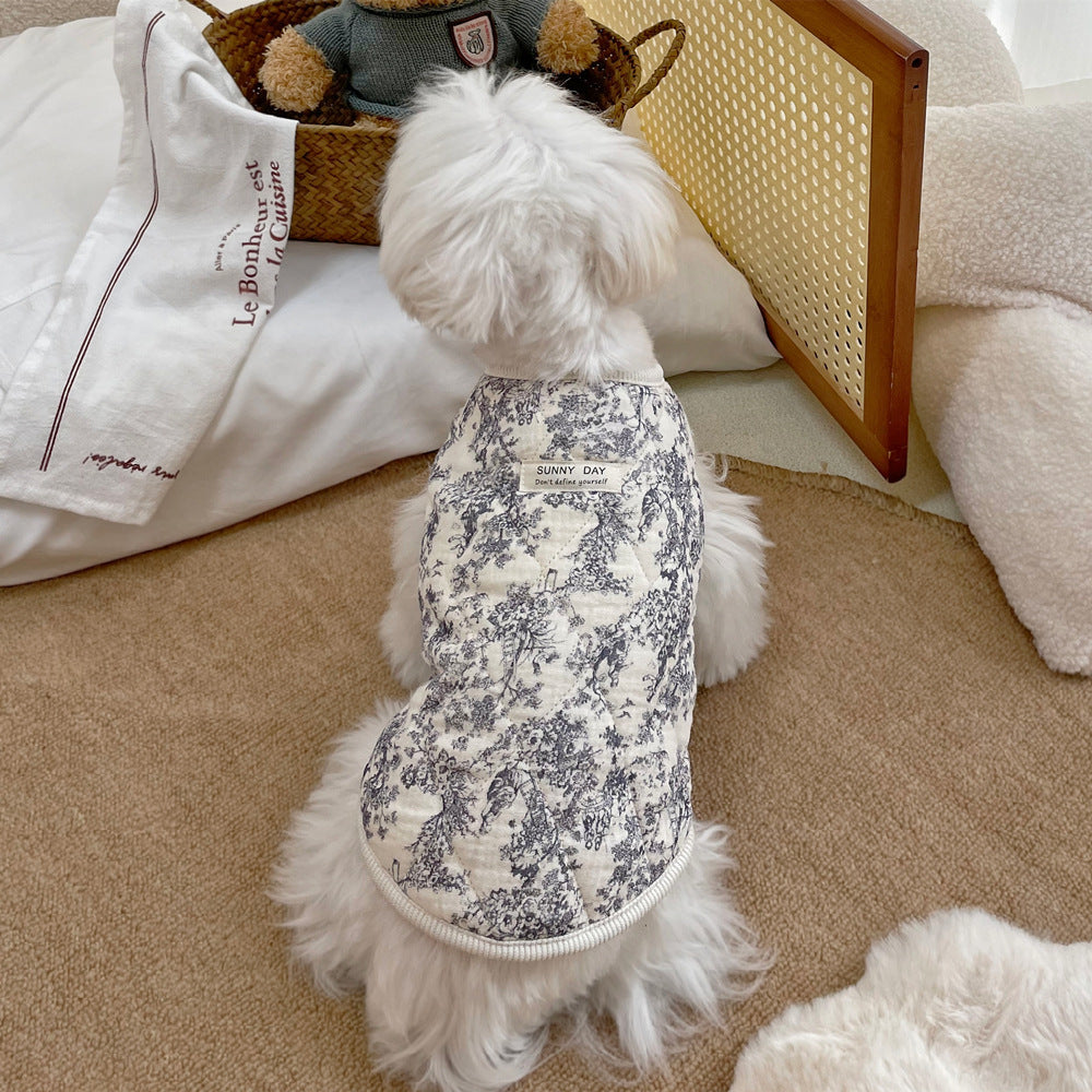 Vêtements pour animaux, vêtements rembourrés en coton, vêtements d'intérieur