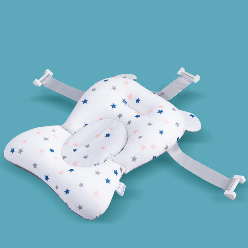 Baby Bath Seat Support Mat with foldable anti-slip cushion