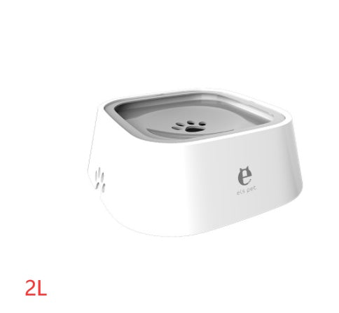 Bol à eau flottant pour chat et chien de 1,5 L, gamelle anti-éclaboussures, abreuvoir lent, fontaine pour animaux de compagnie en ABS et PP, fournitures pour chiens