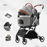 Dog Walking Pet Stroller Teddy Dog Four-wheel Universal Folding Cart
