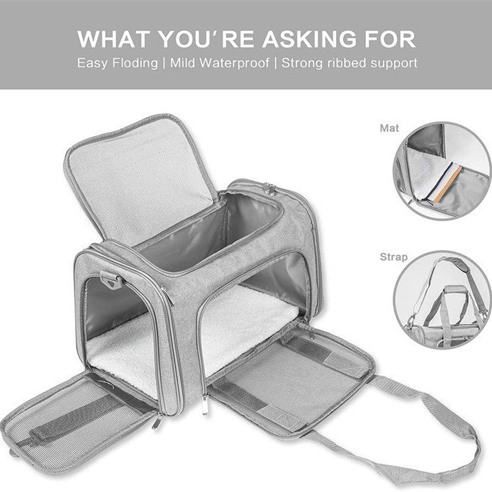 Cat Carrier Pet Bag Portable Foldable Hand-held