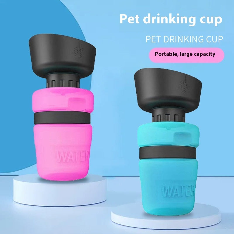 Bouteille d'eau pliable pour chien, gourde de voyage pour animaux, distributeur d'eau pour chien
