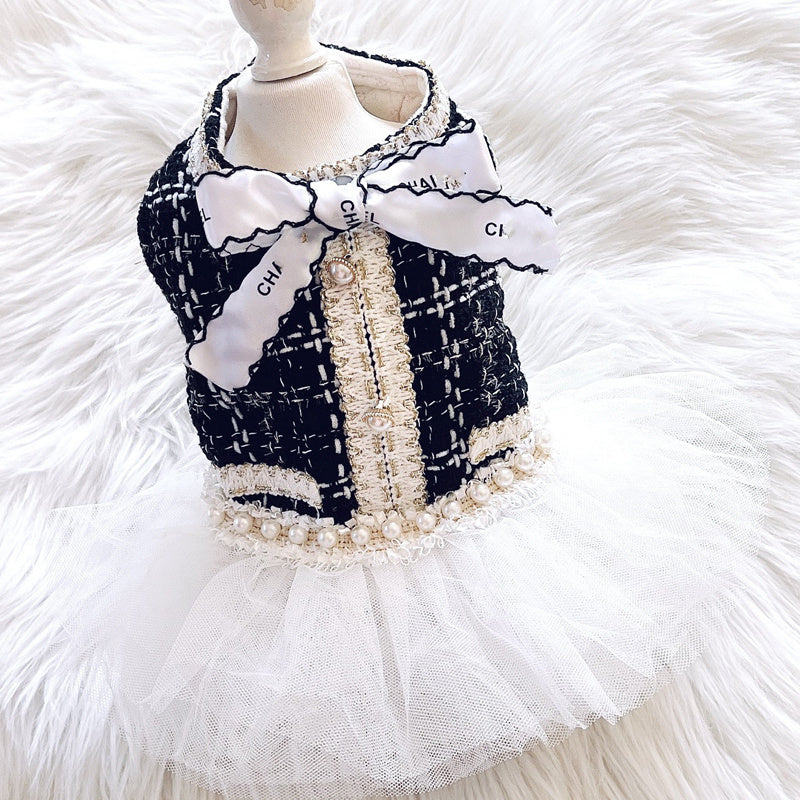 Robe en dentelle pour petits chiens