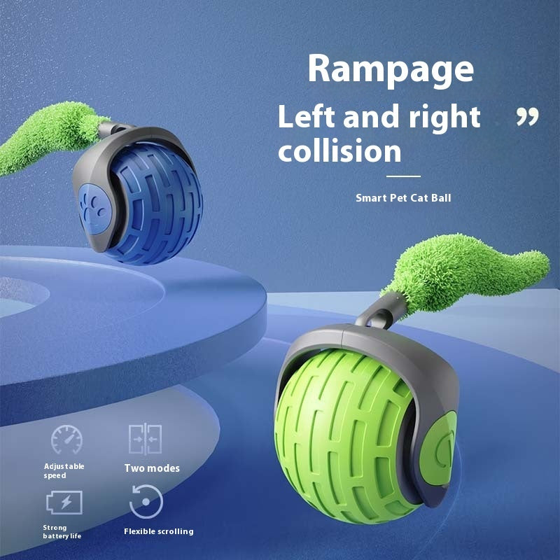 Nouveaux Jouets Interactifs pour Chat, Balle Roulante Électrique Automatique pour Chats, Chaton et Animaux de Compagnie, Jouet Intelligent Rechargeable par USB pour Chat, Produits pour Animaux