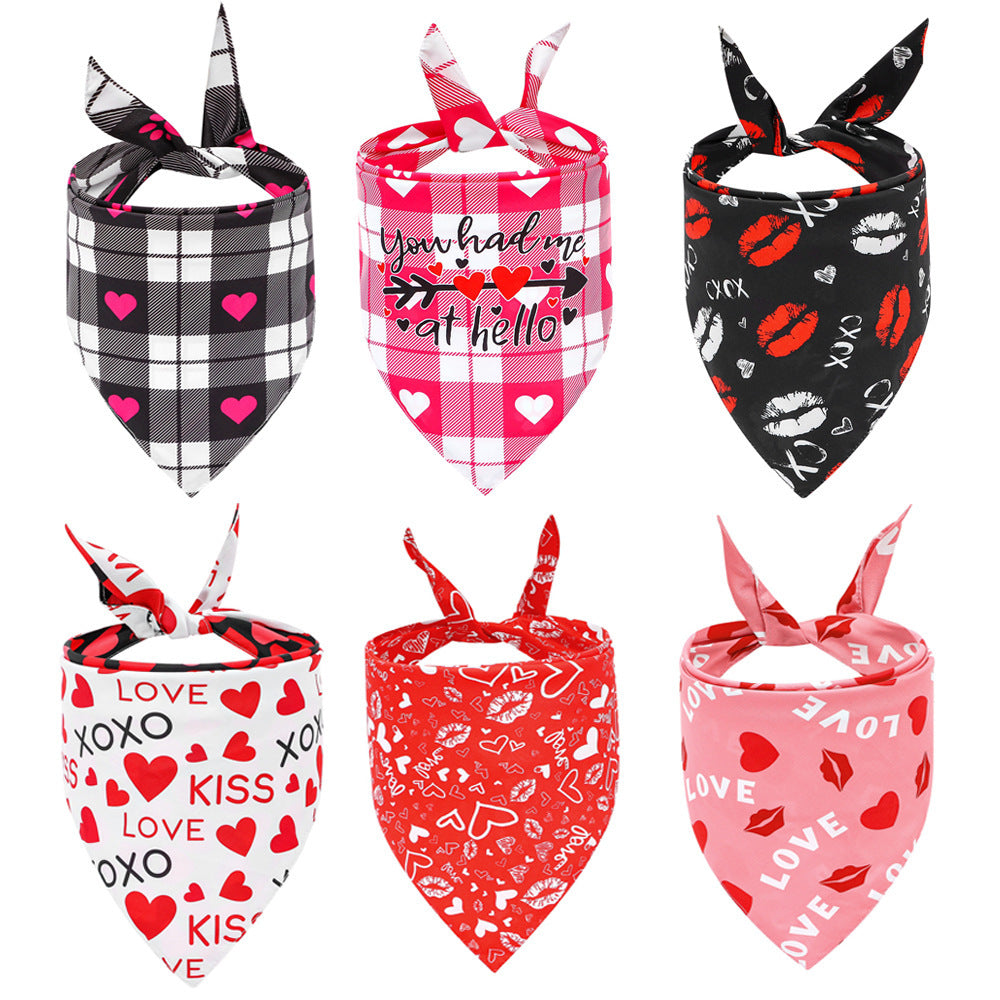 Foulard pour chien spécial Saint-Valentin