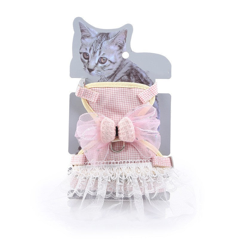 Robe de princesse à nouer pour animal de compagnie