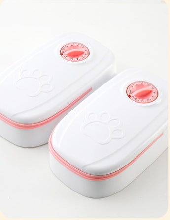 Distributeur automatique de nourriture intelligent pour chats et chiens avec minuterie et bol en acier inoxydable, fournitures pour animaux de compagnie