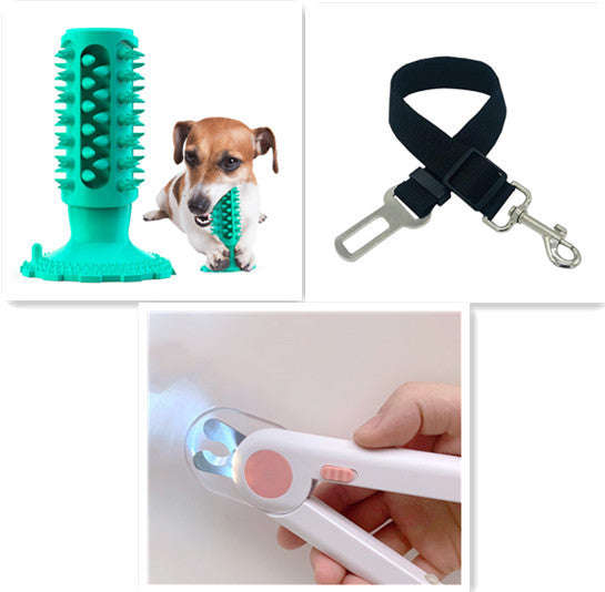 Brosse à Dents pour Chien Nettoyage des Dents Ventouse Bâtonnet Molaire Jouet à Mâcher pour Chien
